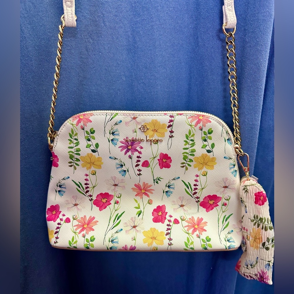 Nanette Lepore Floral Crossbody Bag - White and Multicolor
